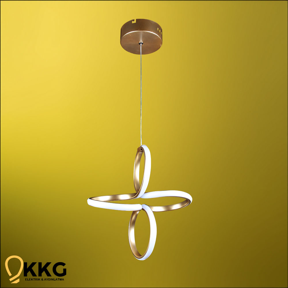 Elena Led Avize - Altın Sarısı