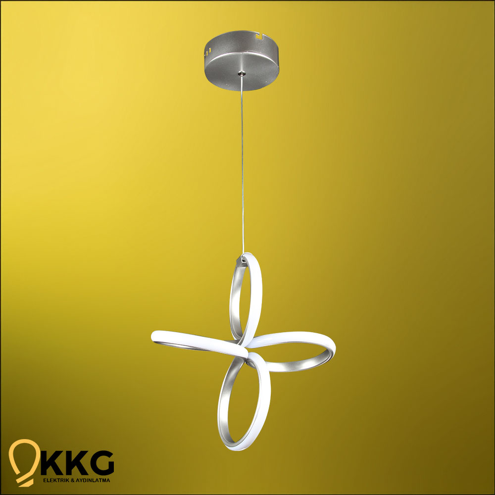 Elena Led Avize - Gümüş