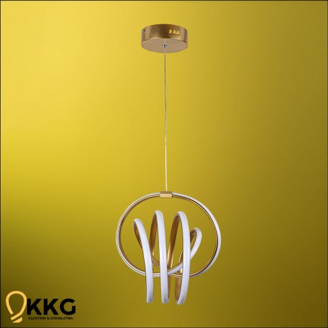 İmza Led Avize - Altın Sarısı