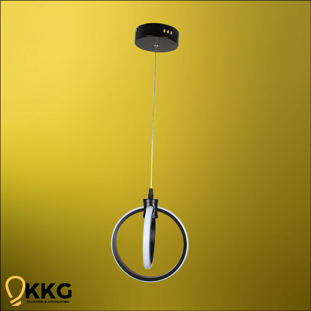 Küre Küçük Led Avize - Siyah