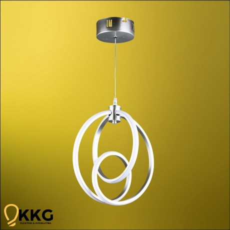 Küre Led Avize - Gümüş