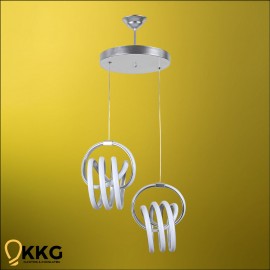 2'li İmza Led Avize - Gümüş