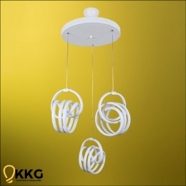 3'lü İmza Led Avize - Beyaz