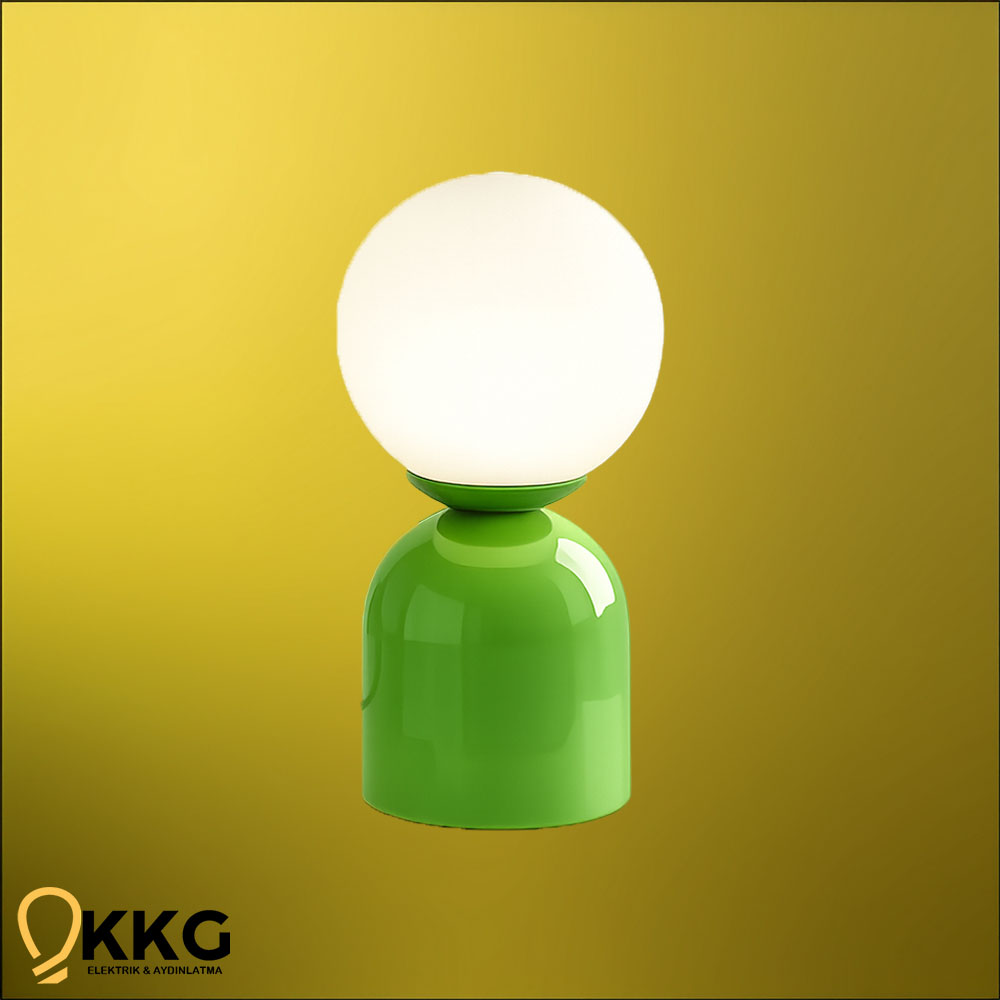Top Masa Lambası - Yeşil